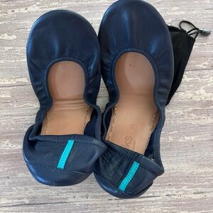 Leather Navy Tieks Size 10
